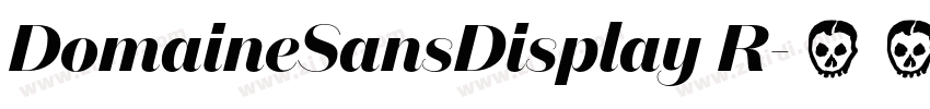 DomaineSansDisplay R字体转换